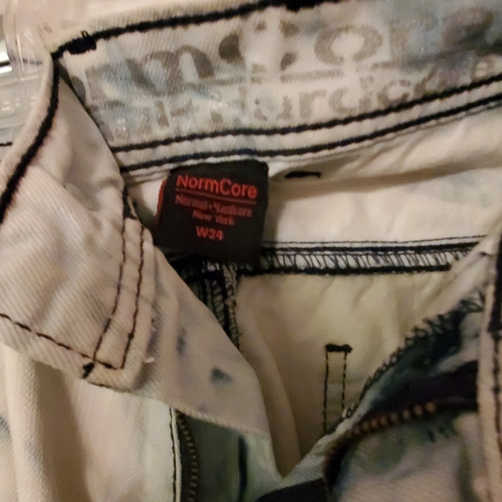 NormCore tye dye/bleached stained shorts - Picture 2 of 2
